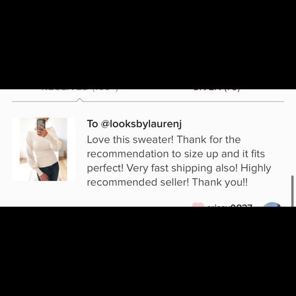 DENMARK White Puff Sleeve Fitted Ribbed Sweater - Picture 10 of 10